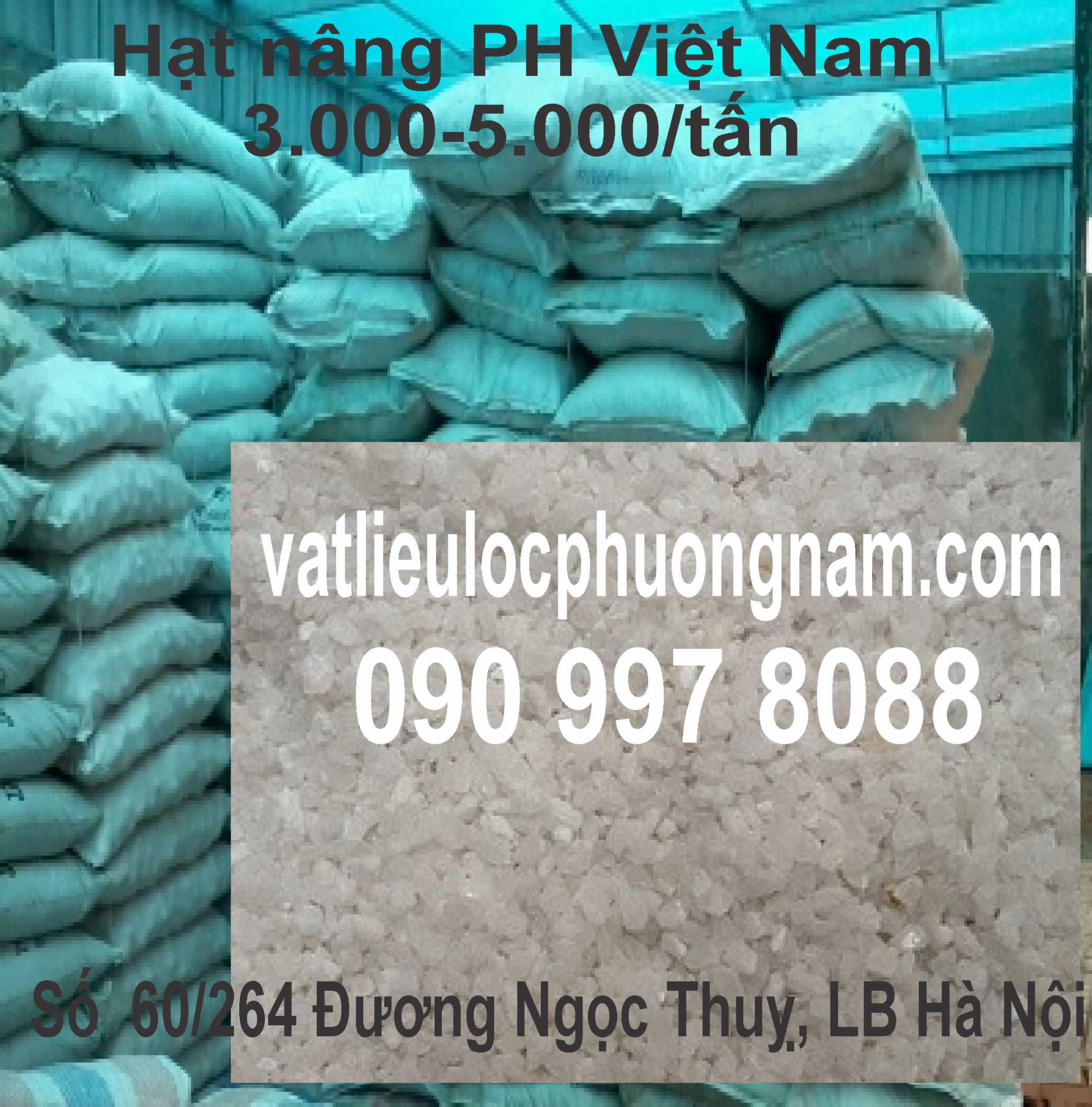 Hạt nâng pH (LS) Việt Nam Tăng độ pH, Xuất xứ Việt Nam