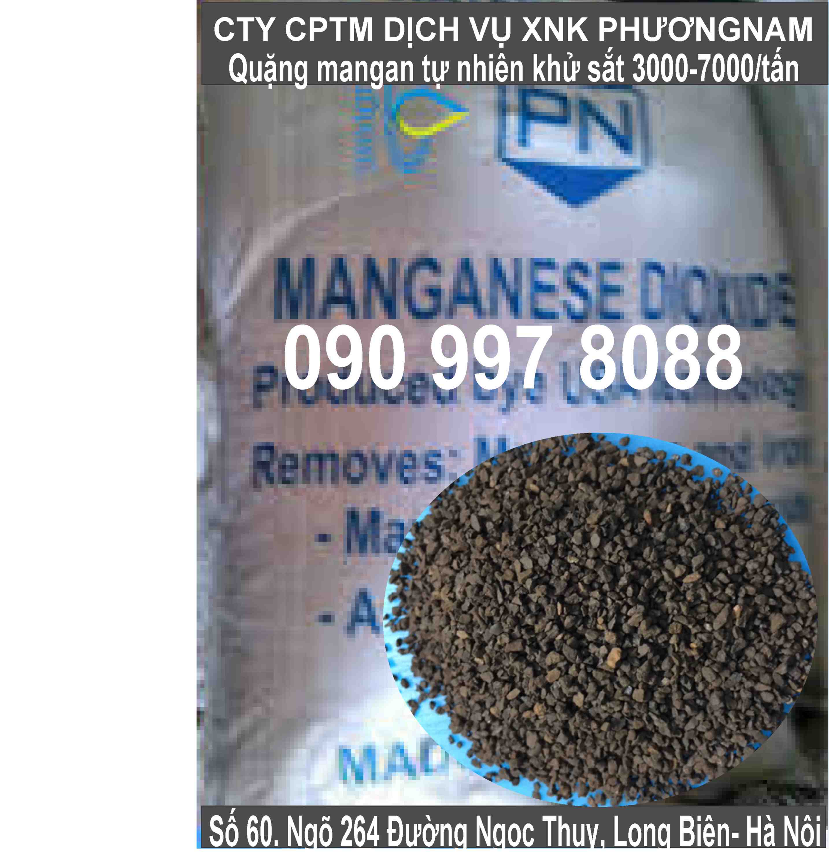 Hạt quặng mangan 35-42% Việt Nam